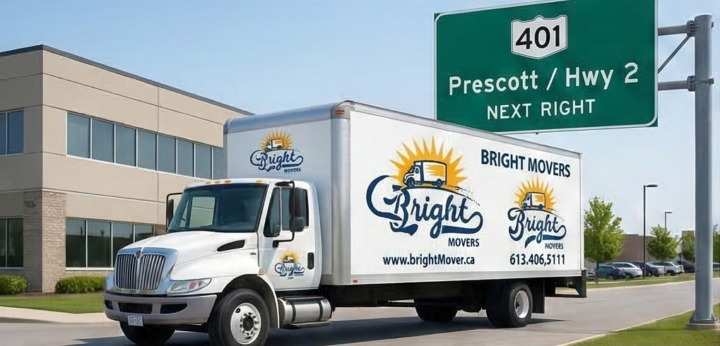 Expert Nepean movers providing professional furniture wrapping and protection for a local residential move.
